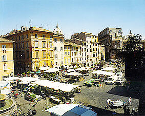 The Piazza is here taken at the end of the morning market.
